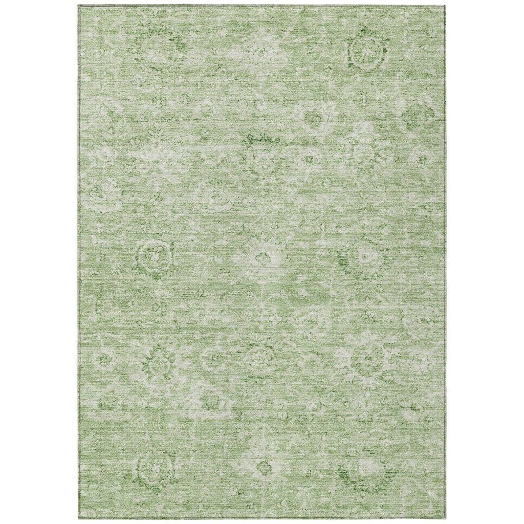 Chroma Green Washable Indoor-Outdoor Rug-Outdoor Rugs-LOOMLAN Rugs-2'6" x 3'10"-LOOMLAN