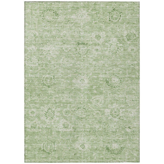 Chroma Green Washable Indoor-Outdoor Rug-Outdoor Rugs-LOOMLAN Rugs-2'6" x 3'10"-LOOMLAN