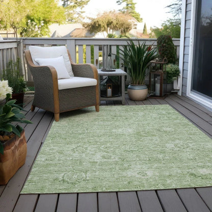 Chroma Green Washable Indoor-Outdoor Rug-Outdoor Rugs-LOOMLAN Rugs-LOOMLAN