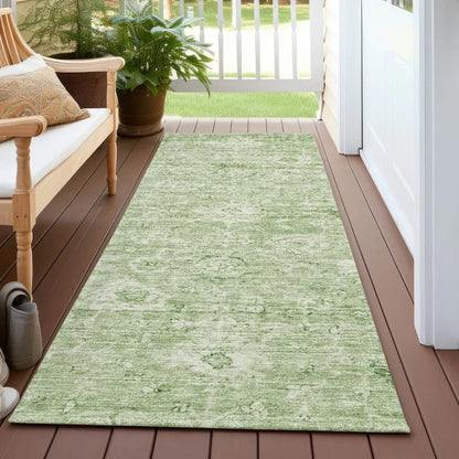 Chroma Green Washable Indoor-Outdoor Rug-Outdoor Rugs-LOOMLAN Rugs-LOOMLAN