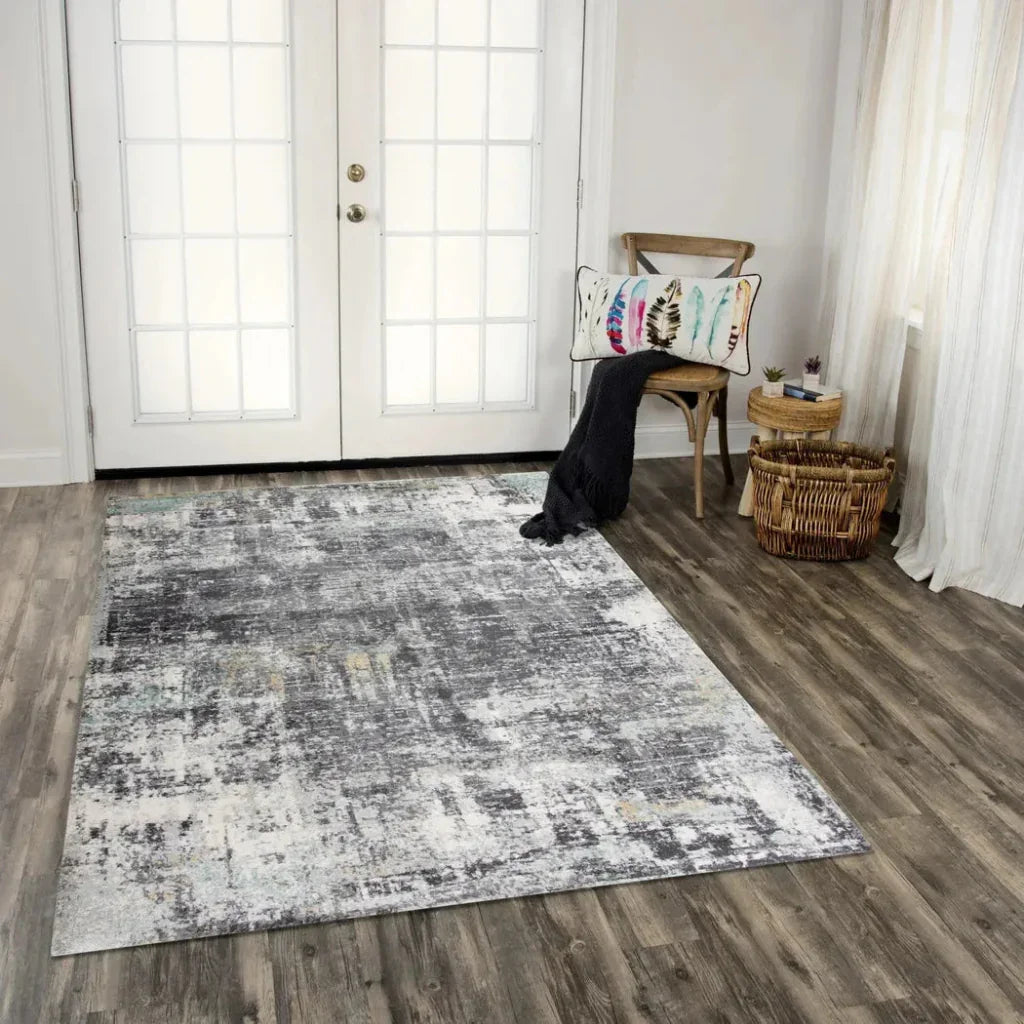 Chub Abstract Blue Kitchen Hallway Runner Rug - LOOMLAN - LOOMLAN - Area Rugs