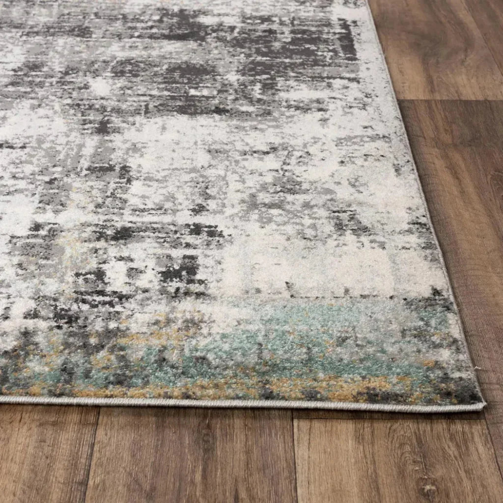 Chub Abstract Blue Kitchen Hallway Runner Rug - LOOMLAN - LOOMLAN - Area Rugs