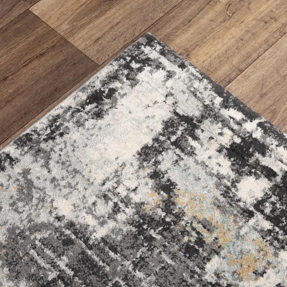 Chub Abstract Blue Kitchen Hallway Runner Rug - LOOMLAN - LOOMLAN - Area Rugs