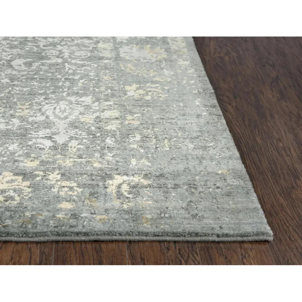 Chuc Border Gray Large Area Rugs For Living Room - LOOMLAN - LOOMLAN - Area Rugs