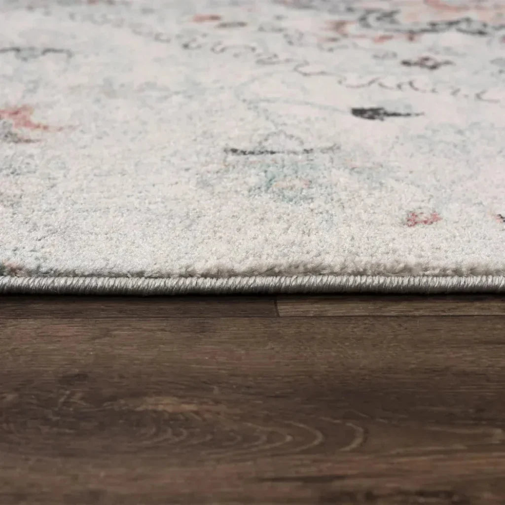 Chuk Medallion Gray Kitchen Hallway Runner Rug - LOOMLAN - LOOMLAN - Area Rugs