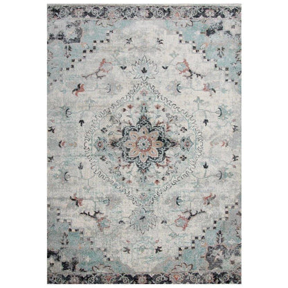 Chuk Medallion Gray Kitchen Hallway Runner Rug - LOOMLAN - LOOMLAN - Area Rugs