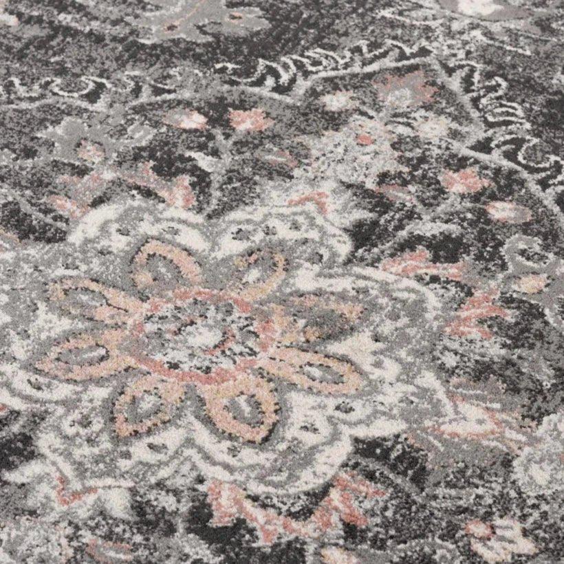 Chur Medallion Gray Kitchen Hallway Runner Rug - LOOMLAN - LOOMLAN - Area Rugs