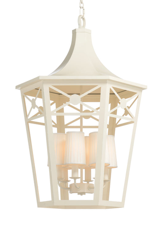 Church Court Steel White Lantern-Lanterns-Wildwood-LOOMLAN