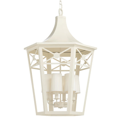 Church Court Steel White Lantern-Lanterns-Wildwood-LOOMLAN