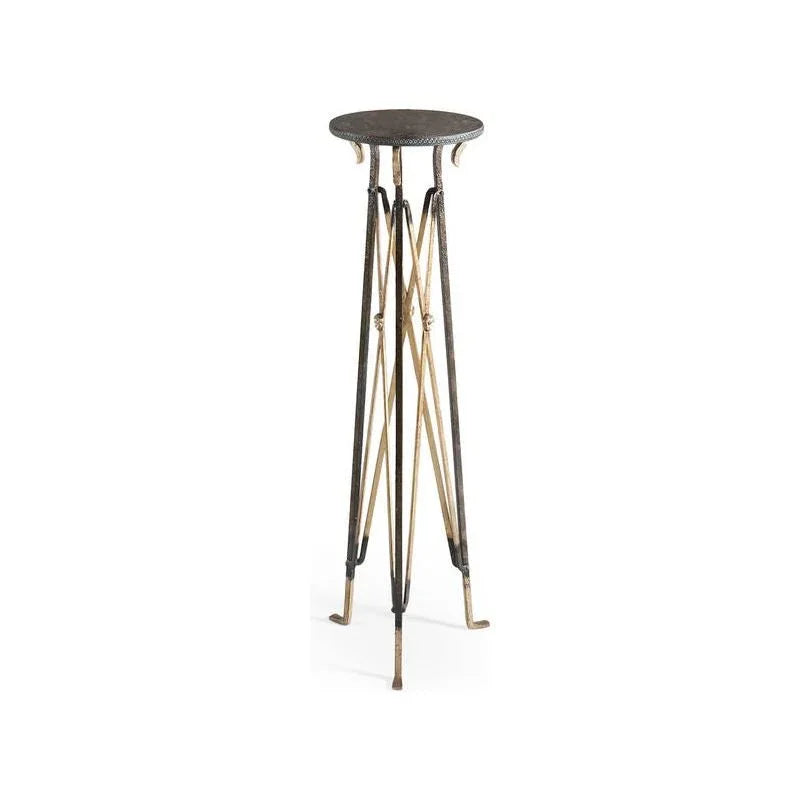 Churchill Metalic Gold Pedestal - LOOMLAN - Chelsea House - Side Tables