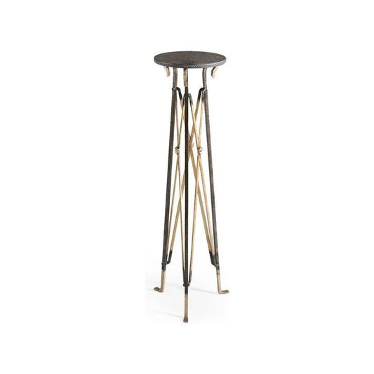 Churchill Metalic Gold Pedestal - LOOMLAN - Chelsea House - Side Tables