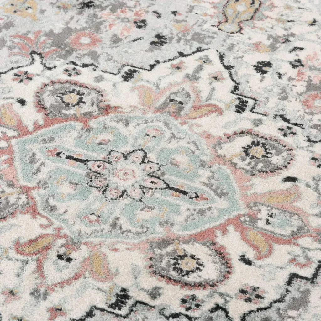 Chuu Medallion Black Kitchen Hallway Runner Rug - LOOMLAN - LOOMLAN - Area Rugs