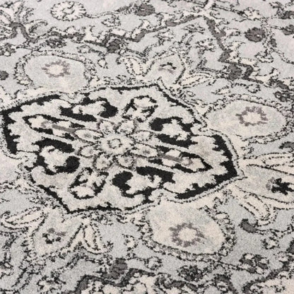 Cian Medallion Gray Kitchen Hallway Runner Rug - LOOMLAN - LOOMLAN - Area Rugs