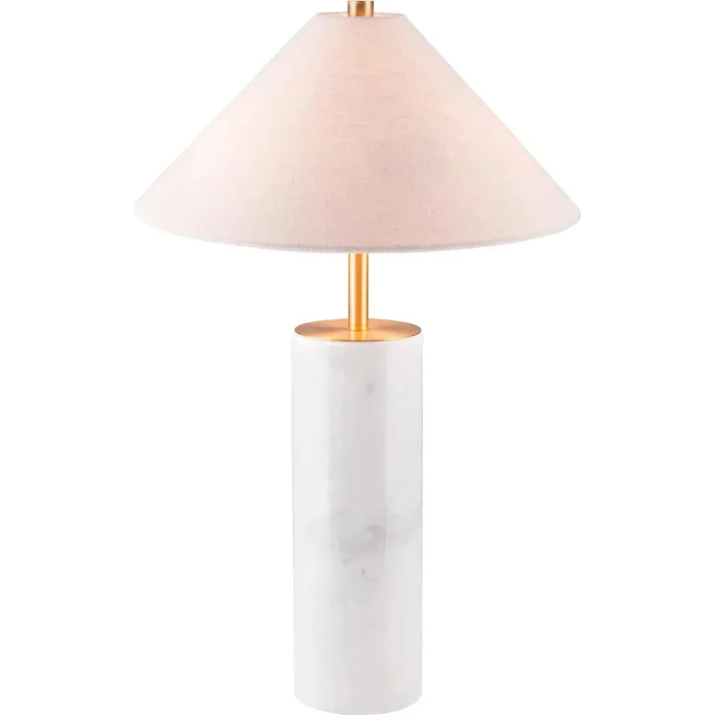 Ciara Table Lamp Beige & White - LOOMLAN - Zuo Modern - Table Lamps