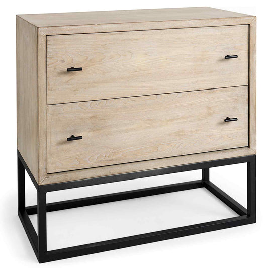 Ciara Two Drawers Wooden Accent Cabinet