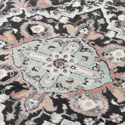 Cibo Medallion Gray Kitchen Hallway Runner Rug - LOOMLAN - LOOMLAN - Area Rugs