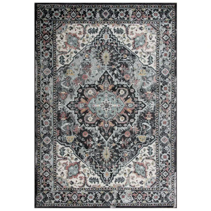 Cibo Medallion Gray Kitchen Hallway Runner Rug - LOOMLAN - LOOMLAN - Area Rugs