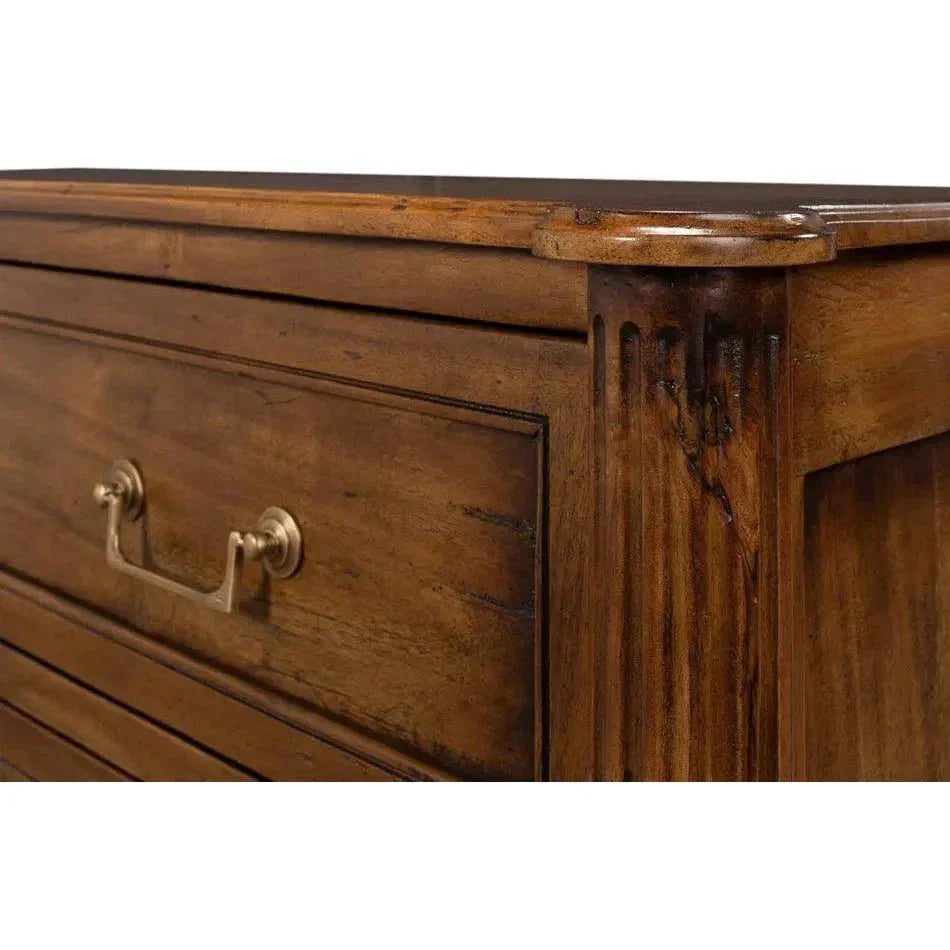 Ciborium Chest Of 3 Drawers Fruitwood - LOOMLAN - Sarreid - Chests