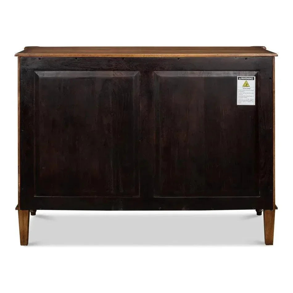 Ciborium Chest Of 3 Drawers Fruitwood - LOOMLAN - Sarreid - Chests