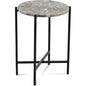 Cicco Metal Black Round Accent Table - LOOMLAN - Bassett Mirror - Side Tables