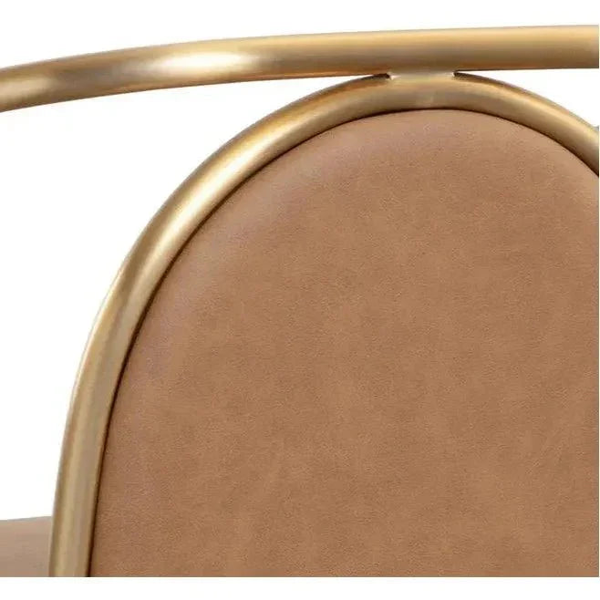 Cicero Dining Armchair Faux Leather With - LOOMLAN - SUNPAN - Dining Chairs