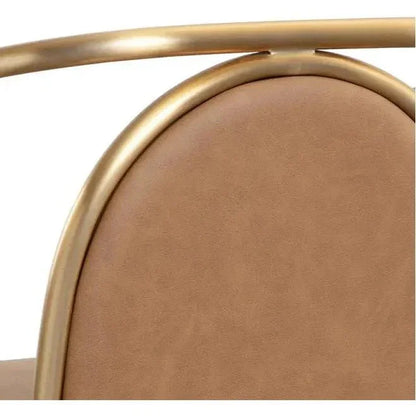 Cicero Dining Armchair Faux Leather With - LOOMLAN - SUNPAN - Dining Chairs