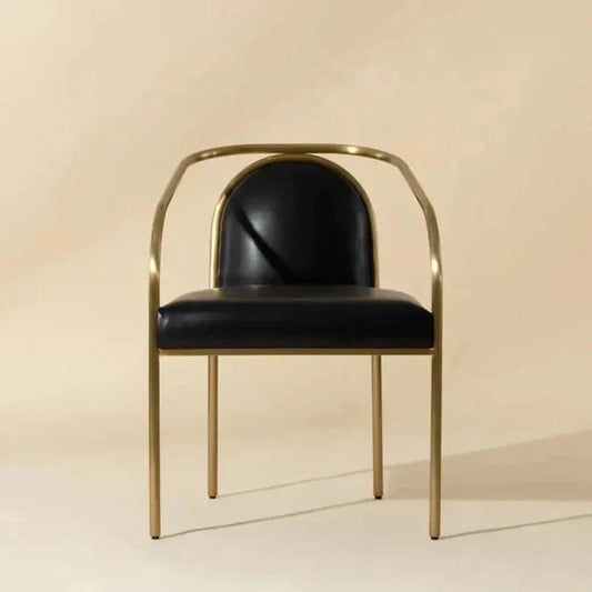 Cicero Leather Outdoor Dining Armchair - LOOMLAN - SUNPAN - Outdoor Dining Chairs