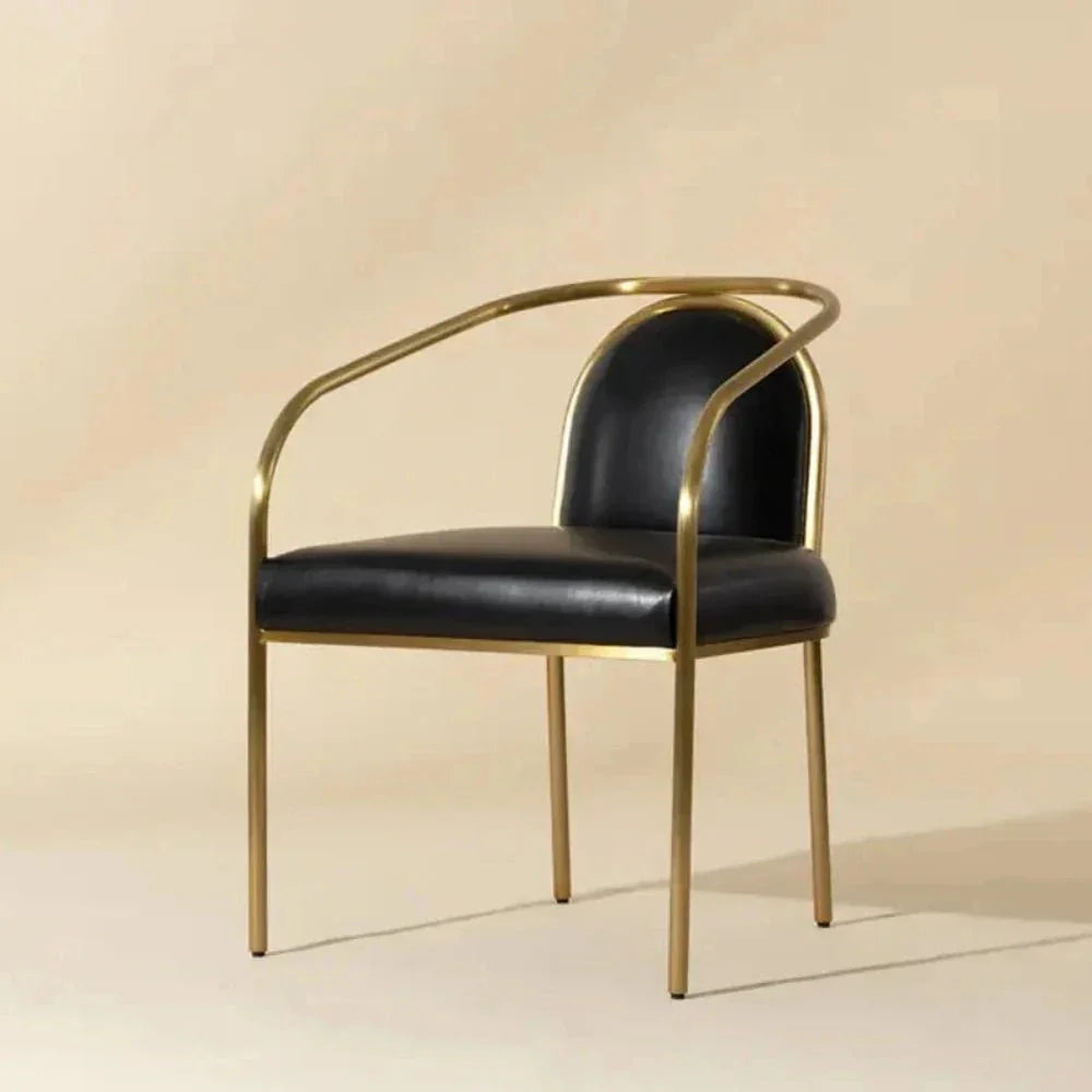 Cicero Leather Outdoor Dining Armchair - LOOMLAN - SUNPAN - Outdoor Dining Chairs