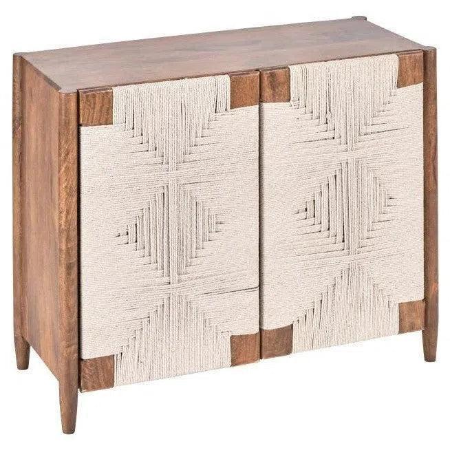 Taffyta 2 Door Natural Wood Cabinet - LOOMLAN - LOOMLAN - Accent Cabinets
