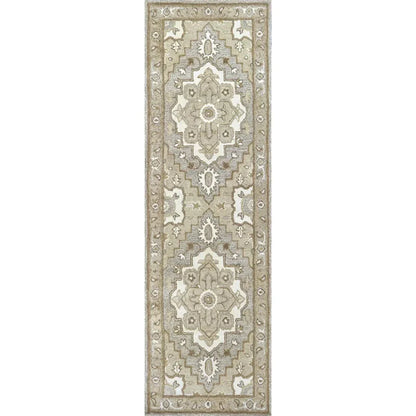 Cira Oriental Medallion Gray Large Area Rugs - LOOMLAN - LOOMLAN - Area Rugs