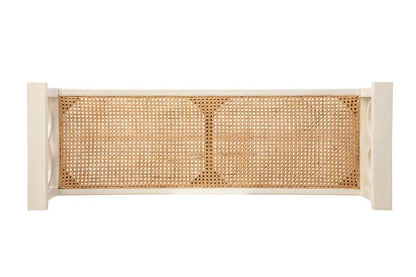 Circles Cream Bedroom Bench - LOOMLAN - Furniture Classics - Bedroom Benches