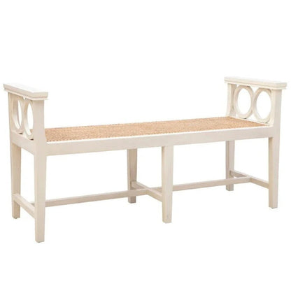 Circles Cream Bedroom Bench