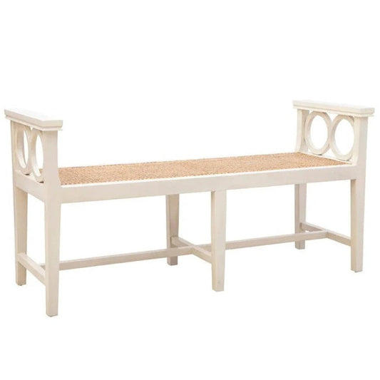 Circles Cream Bedroom Bench