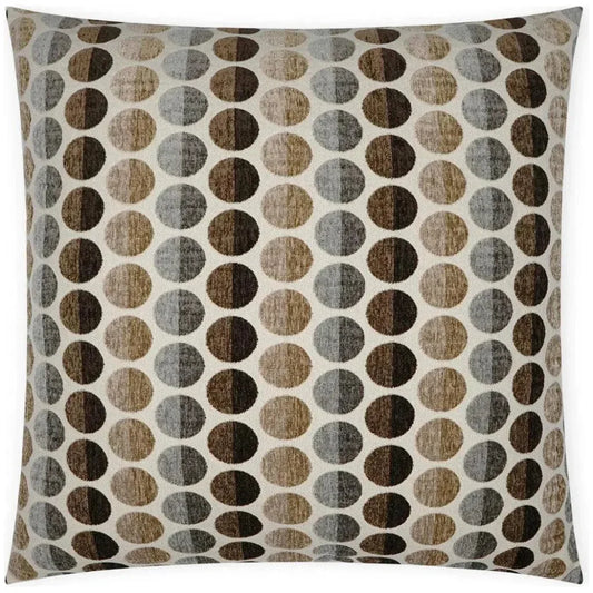 Circus Cafe© Dots Brown Taupe Large Throw Pillow Insert - LOOMLAN - D.V. Kap - Throw Pillows