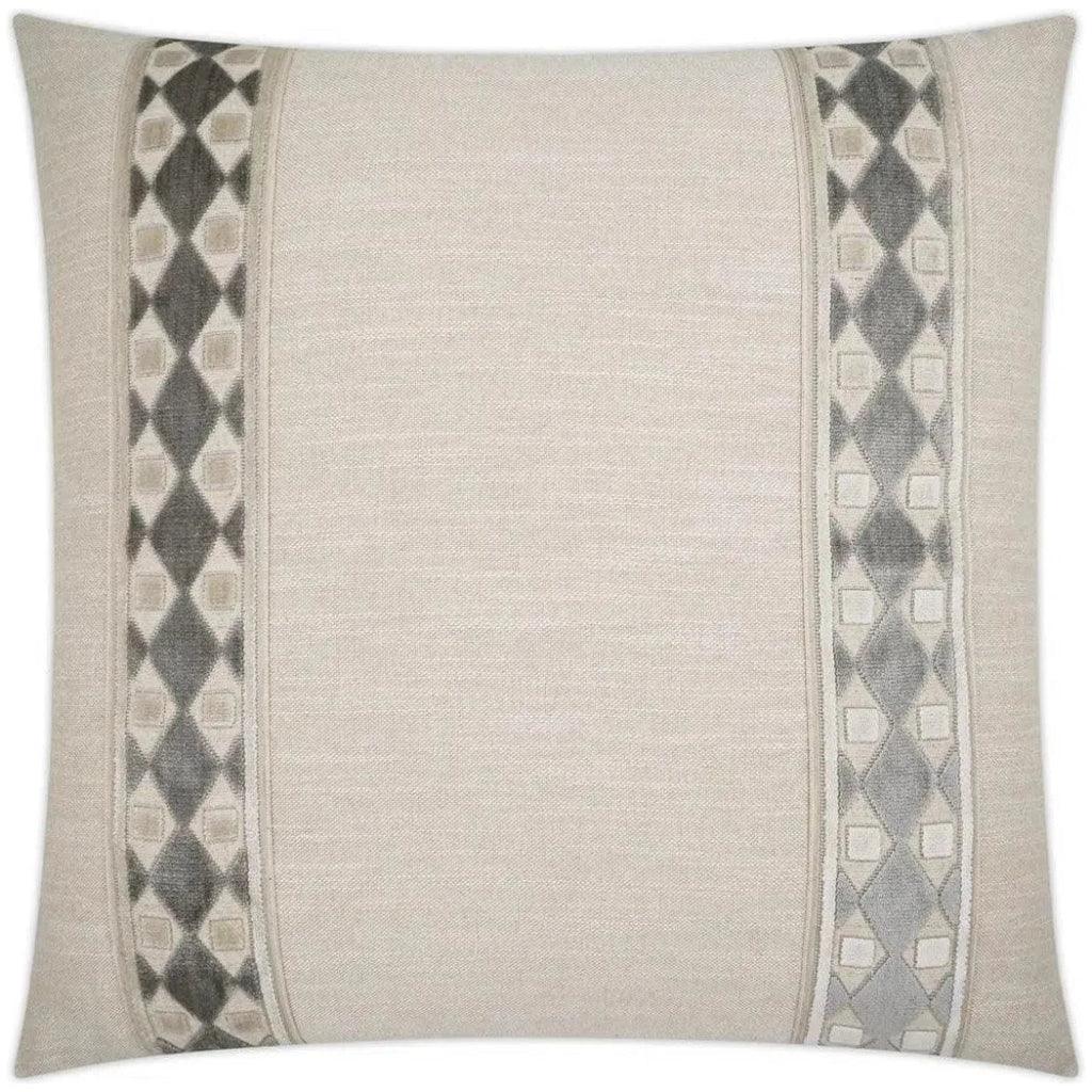 Cirque Band Grey Large Throw Pillow Insert - LOOMLAN - D.V. Kap - Throw Pillows