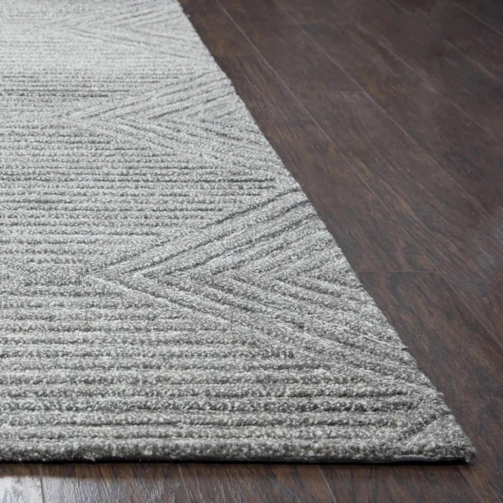 Cito Geometric Gray Large Area Rugs For Living Room - LOOMLAN - LOOMLAN - Area Rugs