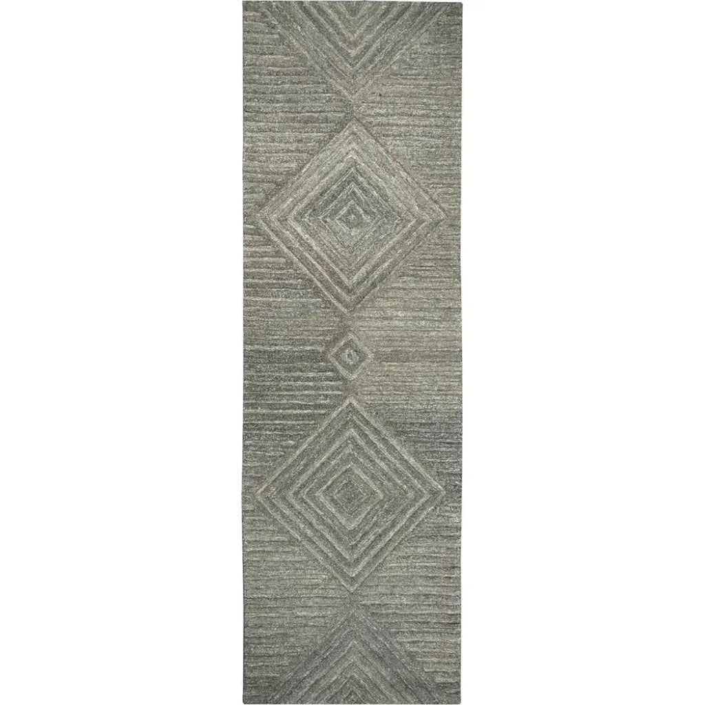 Cito Geometric Gray Large Area Rugs For Living Room - LOOMLAN - LOOMLAN - Area Rugs