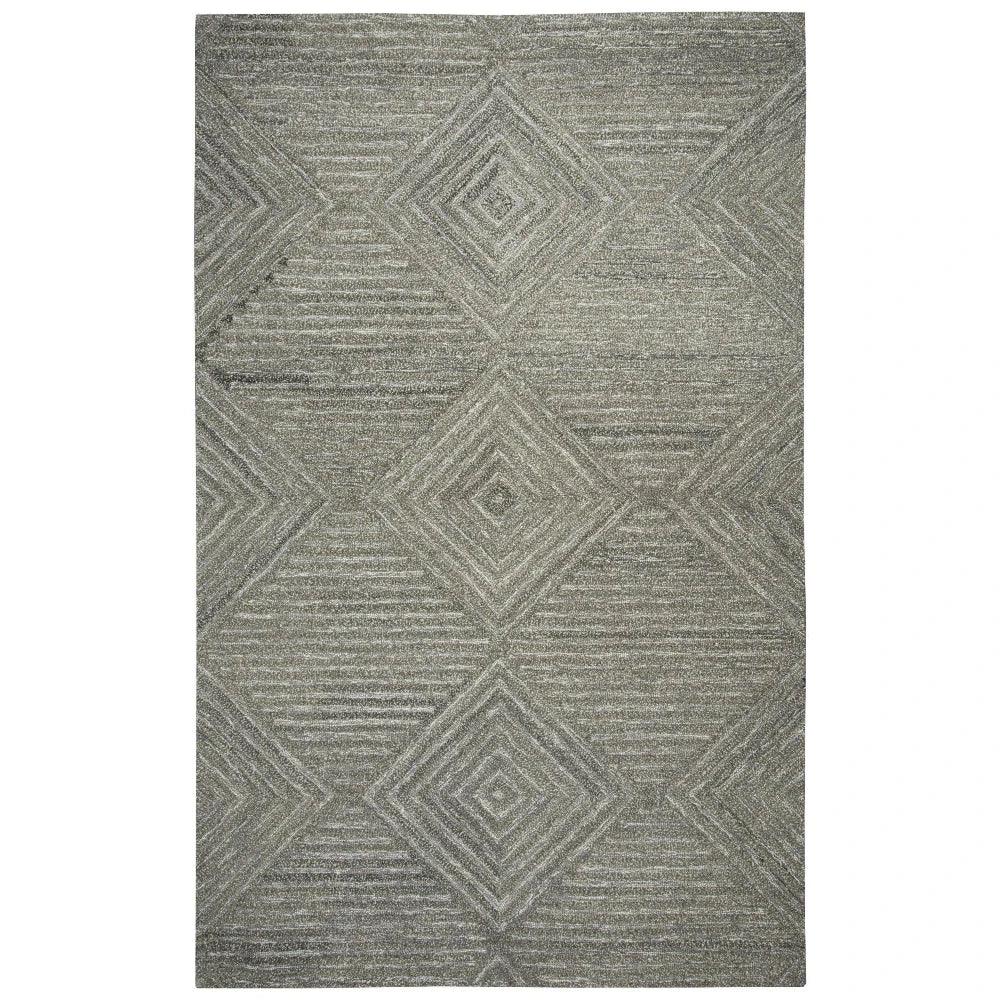 Cito Geometric Gray Large Area Rugs For Living Room - LOOMLAN - LOOMLAN - Area Rugs