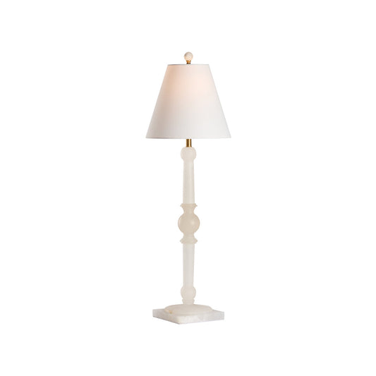 City Lights White Alabaster Table Lamp