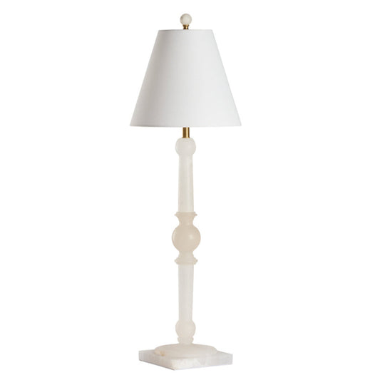 City Lights White Alabaster Table Lamp