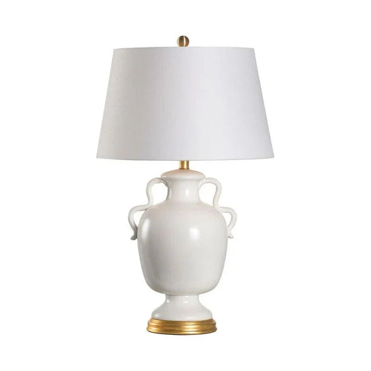 Claire Ceramic Gold Leaf Base Table Lamp - LOOMLAN - Wildwood - Table Lamps