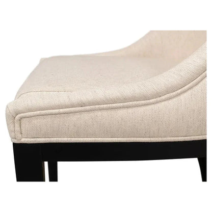 Claire Dining Chairs Set of 2 White Cotton - LOOMLAN - Sarreid - Dining Chairs