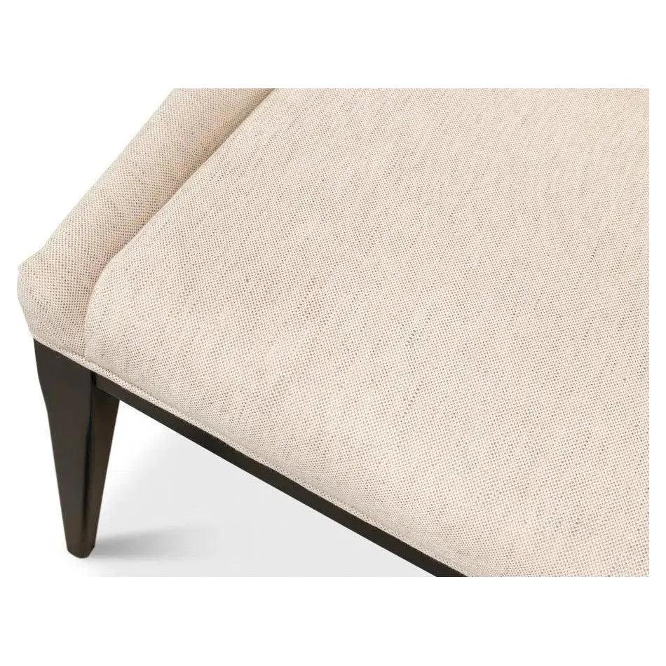 Claire Dining Chairs Set of 2 White Cotton - LOOMLAN - Sarreid - Dining Chairs