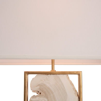 Clam Shell White Table Lamp