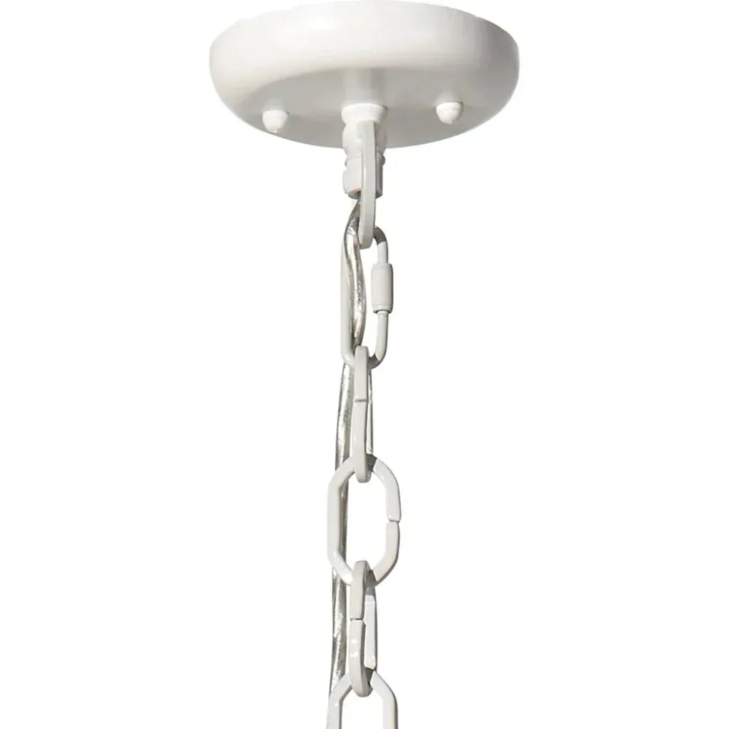 Clamshell Wood Beaded Chandelier - LOOMLAN - Jamie Young - Chandeliers