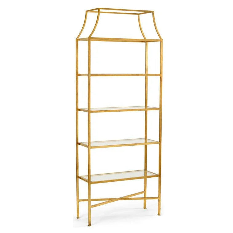 Clancy Gold Iron Made Etagere - LOOMLAN - Wildwood - Etageres