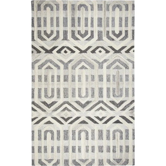 Clap Geometric Gray Large Area Rugs For Living Room - LOOMLAN - LOOMLAN - Area Rugs