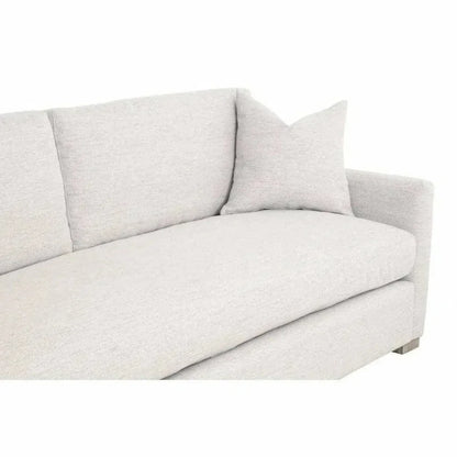 Clara 86" Slim Arm Sofa Stone Basketweave Natural - LOOMLAN - Essentials For Living - Sofas & Loveseats
