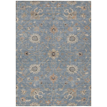 Clara Blue Washable Indoor - Outdoor Rug - LOOMLAN - LOOMLAN Rugs - Outdoor Rugs