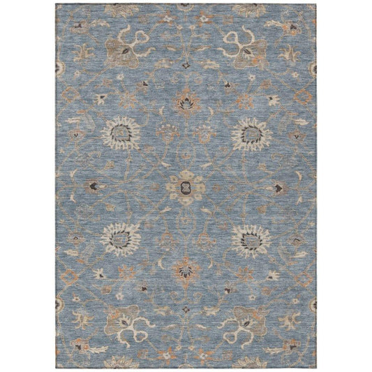 Clara Blue Washable Indoor - Outdoor Rug - LOOMLAN - LOOMLAN Rugs - Outdoor Rugs
